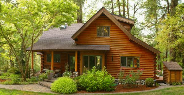 Log Home Exterior Cleaning in Wilkes Barre