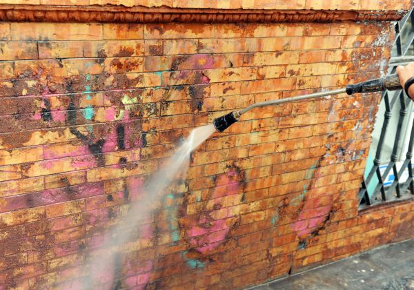 Brick Graffiti Cleaning in Wilkes Barre