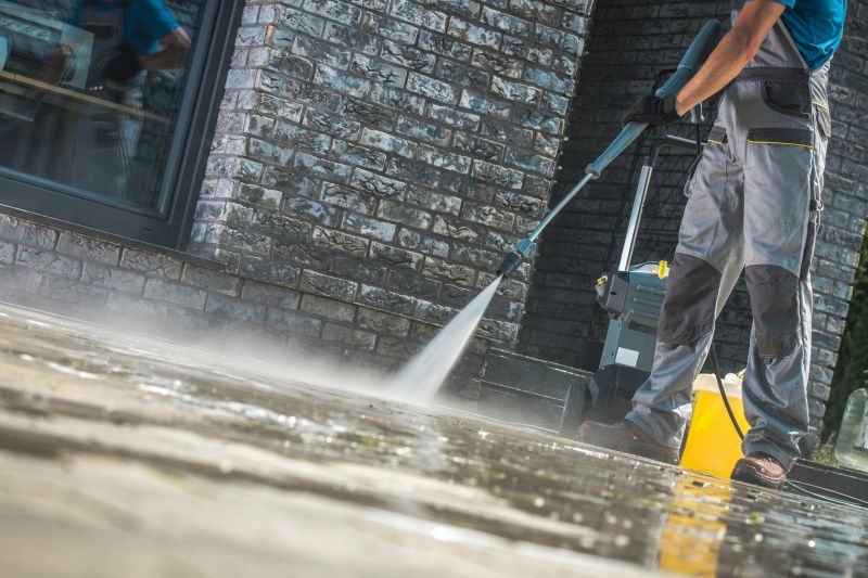 Power Washing Equipment in Use
